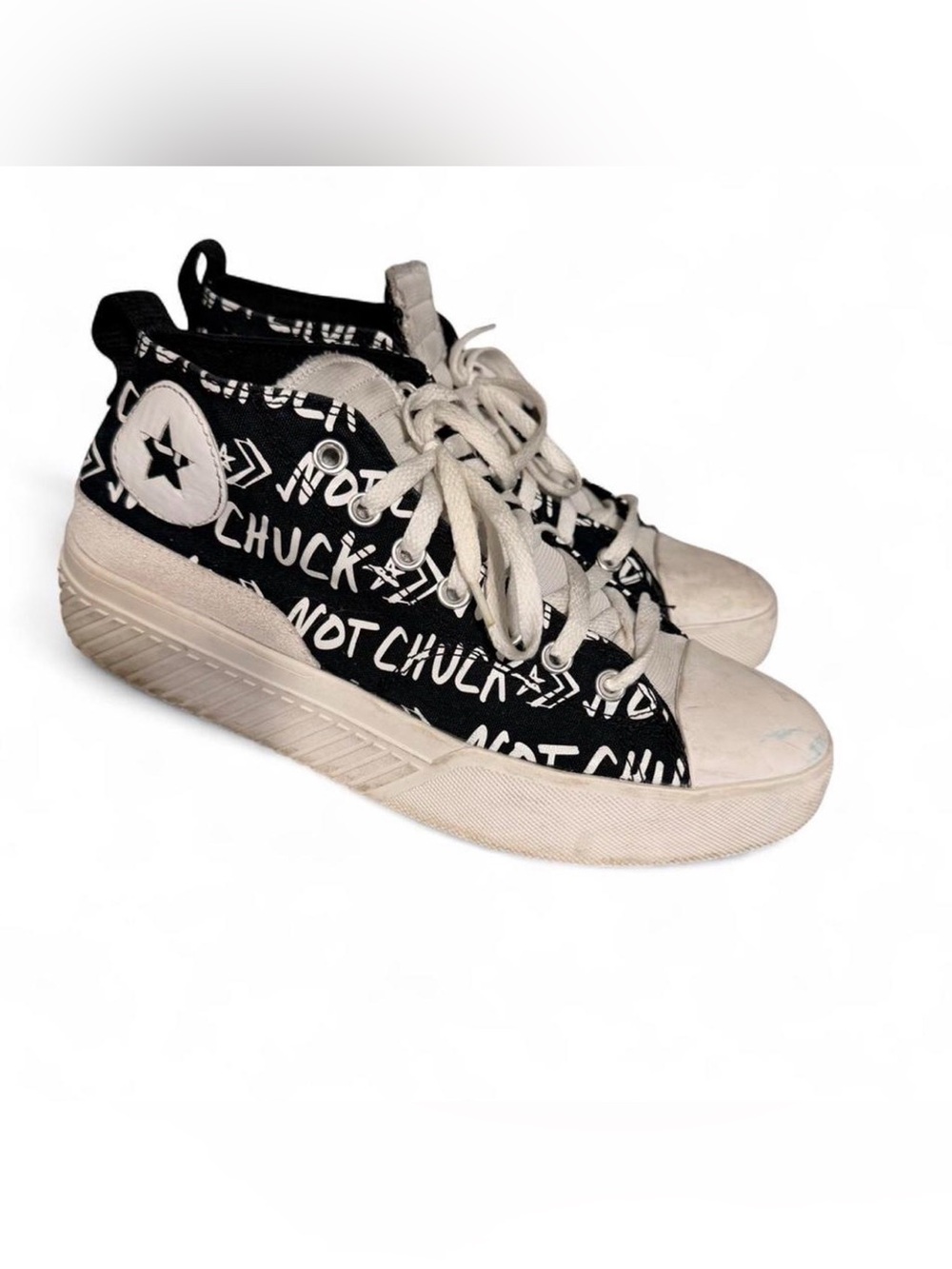 Converse Black Canvas Low-Top Sneakers with White Accents